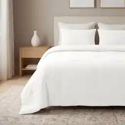 Action Lazy all-in-one dekbed Mousseline - crème-wit aanbieding