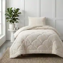 Action Lazy all-in-one dekbed Teddy fur - beige aanbieding