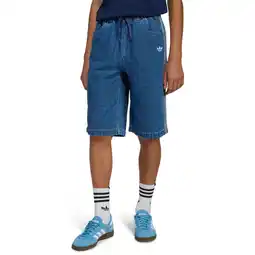 Foot Locker Adidas Denim Jorts Korte Broeken Kinder - Blauw - Maat 135 - 140 CM - Katoen Keperbinding aanbieding