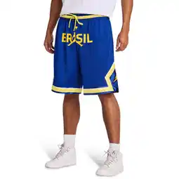 Foot Locker Jordan Brazil Korte Broeken Heren - Blauw - Maat XS - Poly Mesh aanbieding