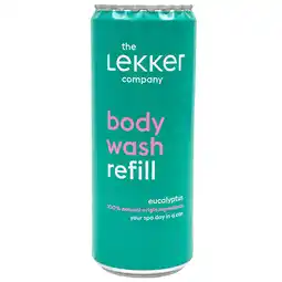 Holland & Barrett The Lekker Company Body Wash Refill Eucalyptus - 330ml aanbieding