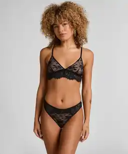 Hunkemoller Hunkemöller Hoog uitgesneden string Lou Zwart aanbieding