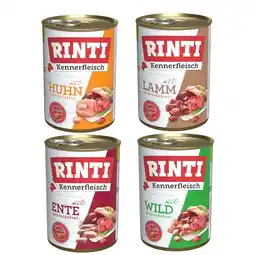 Zooplus Voordeelverpakking RINTI Kennerfleisch 24 x 400 g - Mix lam, kip, eend, wild aanbieding