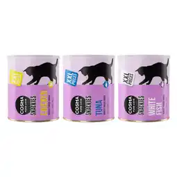 Zooplus 490g Snackies XXL Stukjes Maxi Tube Gemengd: 1x Kip + 1x Tonijn + 1x Witvis Cosma Kattensnacks aanbieding