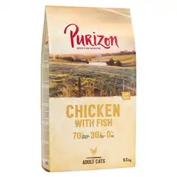 Zooplus 2x6,5kg Adult Kip met Vis Purizon Kattenvoer aanbieding