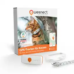 Zooplus Weenect huisdier GPS tracker XS voor katten, wit incl. witte Halsband aanbieding
