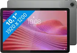 Coolblue Lenovo Tab 64GB Wifi + 4G Grijs met Transparante Back Cover aanbieding