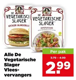 PLUS Alle de vegetarische slager vleesvervangers aanbieding
