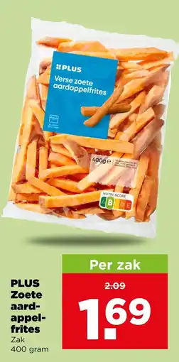 PLUS Plus zoete aardappelfrites aanbieding