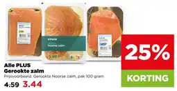 PLUS Alle plus geroekte zalm aanbieding