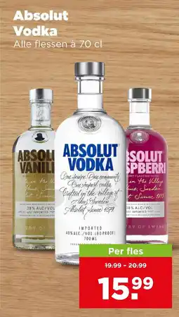 PLUS Absolut Vodka aanbieding