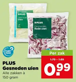 PLUS Plus gesneden uien aanbieding