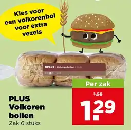 PLUS Plus volkoren bollen aanbieding