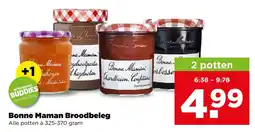 PLUS Bonne Maman Broodbeleg aanbieding