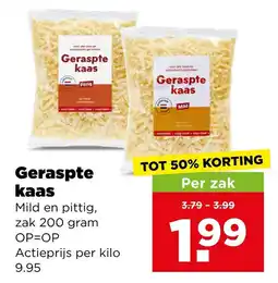 PLUS Geraspte kaas aanbieding