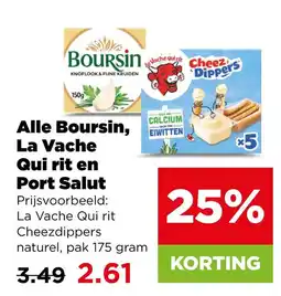 PLUS Alle boursin, la vache qui rit en port salut aanbieding