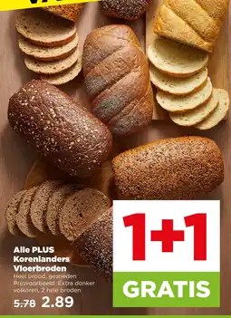 PLUS Alle plus korelanders vloerbroden aanbieding