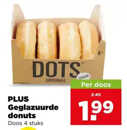PLUS Plus geglazuurde donuts aanbieding