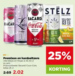 PLUS Premixen en hardseltzers aanbieding