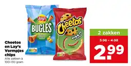 PLUS Cheetos en Lay's Vormpjes chips aanbieding