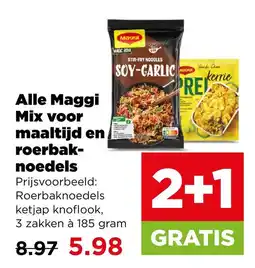 PLUS Alle maggi mix voor maaltijd en roerbaknoedels aanbieding