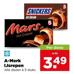 PLUS A-Merk IJsrepen aanbieding