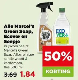 PLUS Alle marcel's green soap, ecover en seepje aanbieding