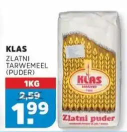 Sahan Supermarkten Klas zlatni tarwemeel (puder) aanbieding