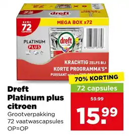 PLUS Dreft platinum plus citroen aanbieding