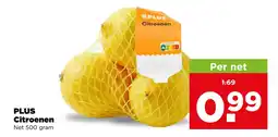 PLUS Plus citroenen aanbieding