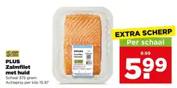 PLUS Plus zalmfilet met huid aanbieding