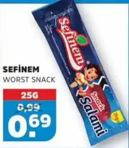 Sahan Supermarkten Sefinem worst snack aanbieding
