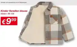 Kik Kinder flanellen blouse aanbieding