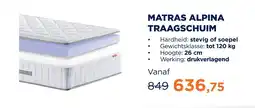 TotaalBED Matras alpina traagschuim aanbieding