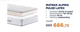 TotaalBED Matras alpina pulse latex aanbieding