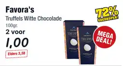 Budget Food Favora's truffels witte chocolade aanbieding