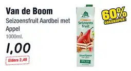 Budget Food Van de Boom Seizoenfruit Aardbei met Appel aanbieding