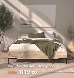 TotaalBED Bed manchester | hoekpoot aanbieding