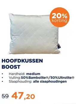 TotaalBED boost hoofdkussen aanbieding