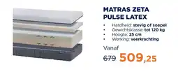 TotaalBED Matras Zeta Pulse Latex aanbieding