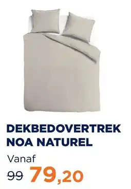 TotaalBED NOA NATUREL DEKBEDOVERTREK aanbieding