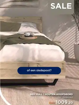 TotaalBED Bed hull | houten hoofdbord aanbieding