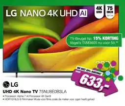 EP LG UHD 4K Nano TV 75NU8E0B3LA aanbieding