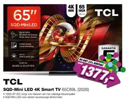 EP TCL SQD-Mini LED 4K Smart TV 65C89L (2026) aanbieding