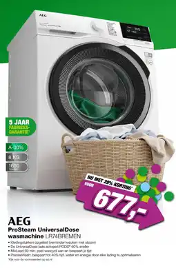 EP AEG ProSteam UniversalDose wasmachine LR74BREMEN aanbieding