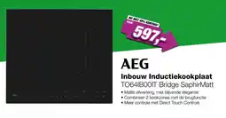 EP AEG Inbouw Inductiekookplaat TO64IB00IT Bridge SaphirMatt aanbieding