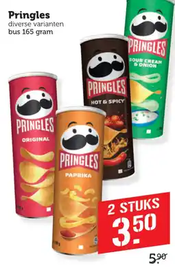 Coop Pringles diverse varianten aanbieding