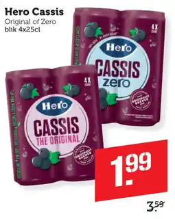 Coop Hero Cassis Original of Zero aanbieding