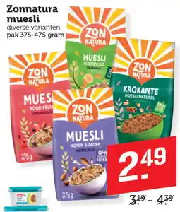Coop Zonnatura muesli aanbieding