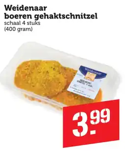 Coop Weidenaar boeren gehaktschnitzel aanbieding